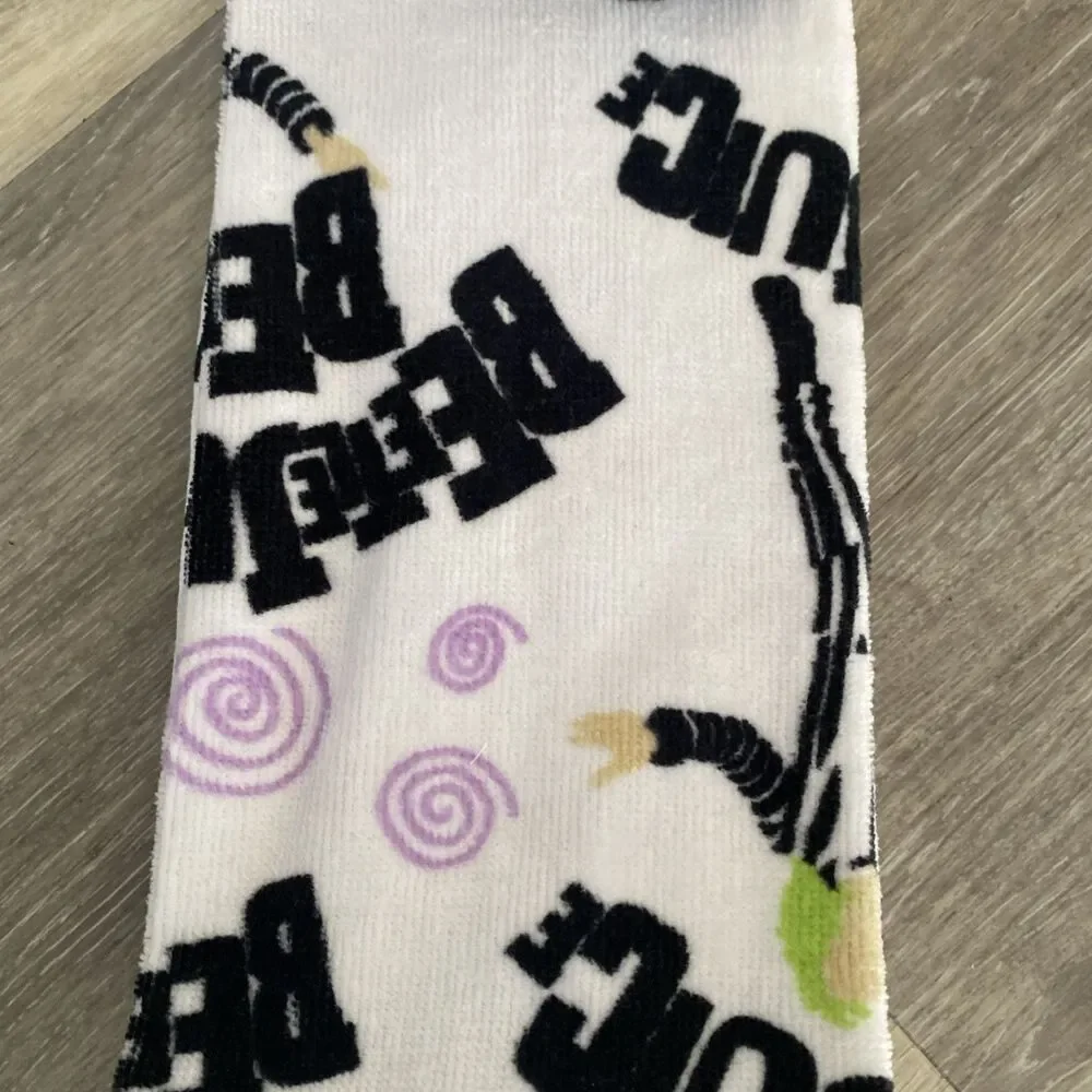 Beetlejuice Halloween White Hand Towels 2 Pack NEW